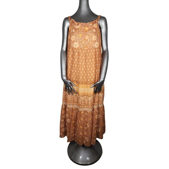 Spell & the Gypsy Collective NWT Utopia Tie Maxi Dress Organic Extra Small XS - Picture 6 of 10